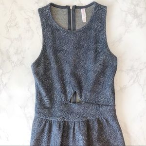 Navy Blue Sparkle Fit And Flare Dress XS